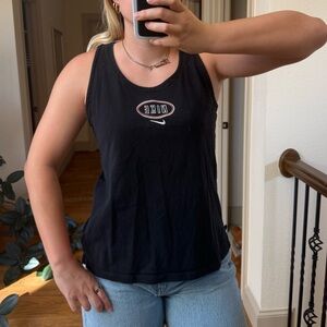 Nike Embroidered Varsity Racerback Tank Top